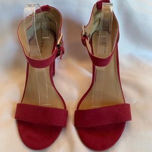 Torrid Pretty In Pink Strappy Open Toe Heels with Adjustable Ankle Strap!